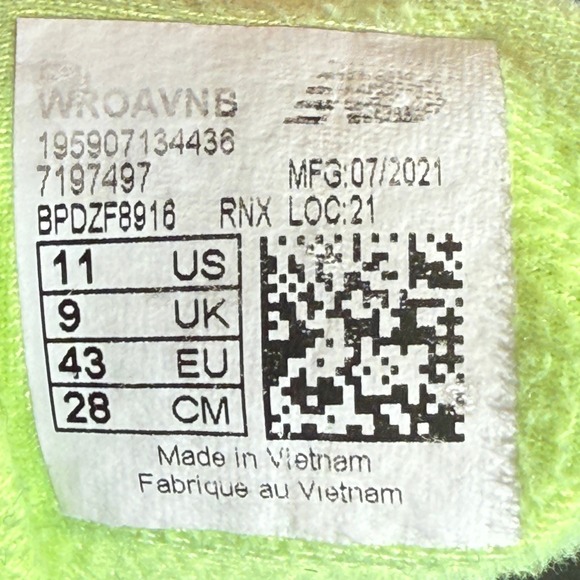 New Balance Fresh Foam Roav Women 11 Navy Blue Running Shoes WROAVNB Sneakers - Picture 9 of 9